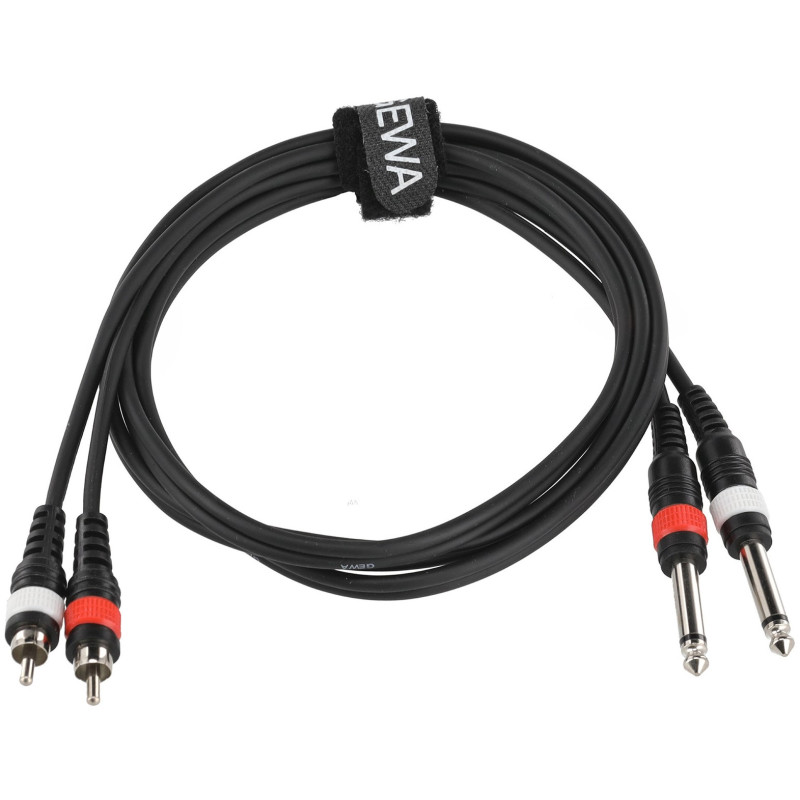 Gewa 2 RCA - 2 Jack Mono 1.5 m