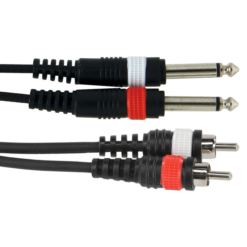 Gewa 2 RCA - 2 Jack Mono 3 m