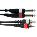 Gewa 2 RCA - 2 Jack Mono 6 m
