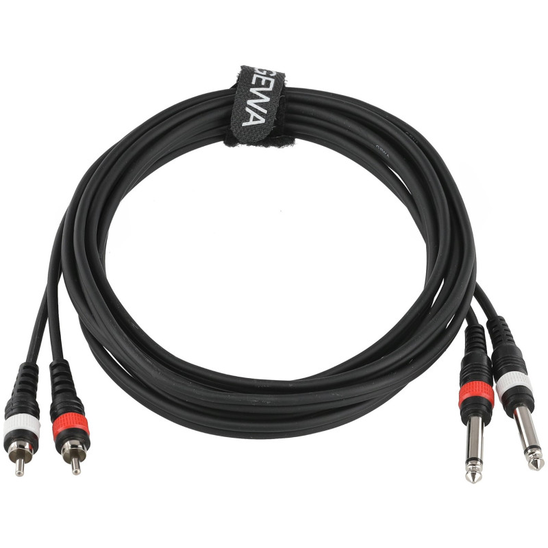 Gewa 2 RCA - 2 Jack Mono 6 m