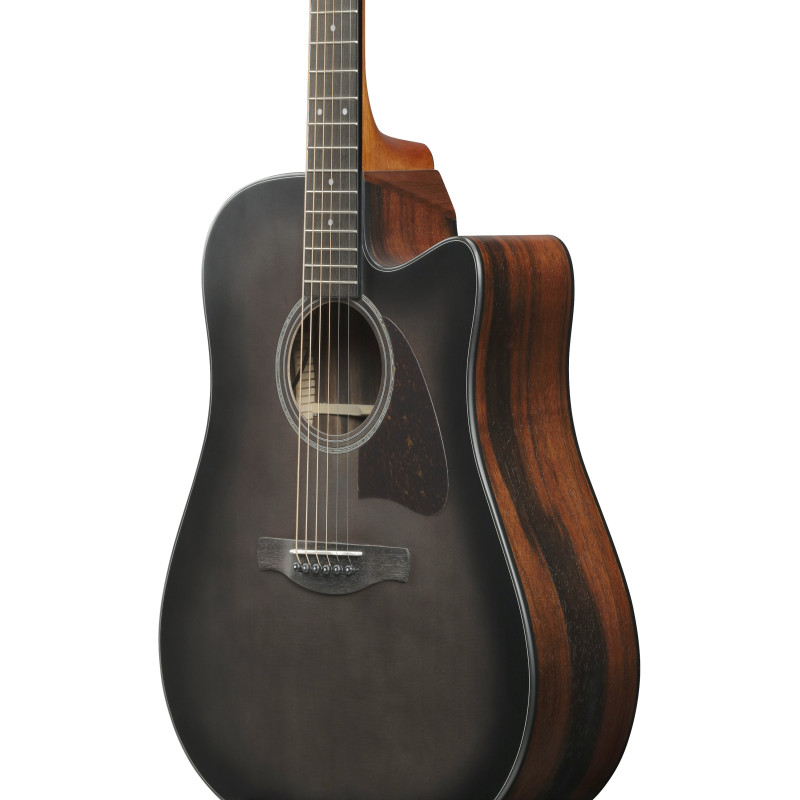 Ibanez AAD70CETBN Transparent Charcoal Burst Low Gloss top