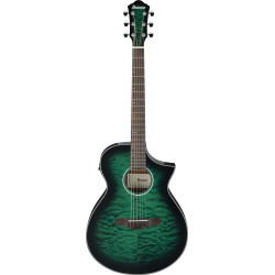 Ibanez AEWC16QATEH Transparent Emerald Burst High Gloss Top