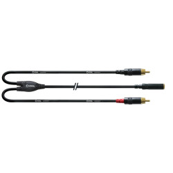 Cordial Stereo Female Mini Jack - 2 RCA