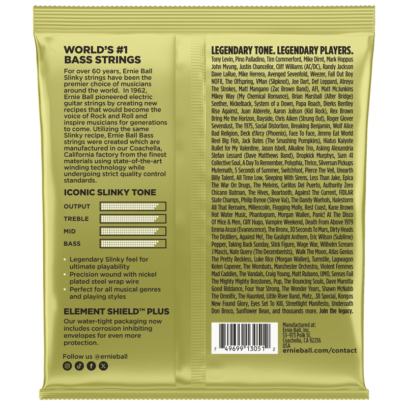 Ernie Ball EB2823 Slinky Mammoth 5 String