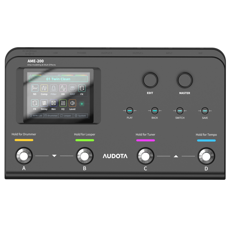 Audora AME-200 Guitar Multi-Effects Processor