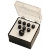 Martin Estuche 7 Pivotes Puente Acustica + End pin Negro
