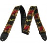 Fender Strap Monogram Black/Yellow/Red