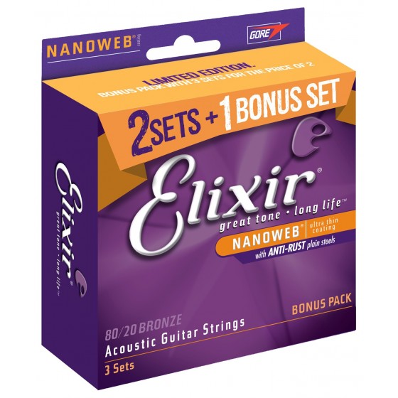 ELIXIR Set 3x2 Acoustic 12-53