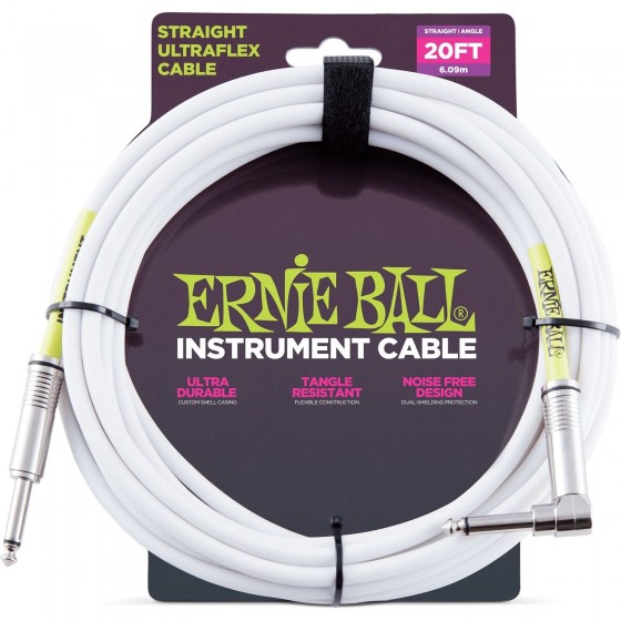 ERNIE BALL Cable UltraFlex 6Mts White